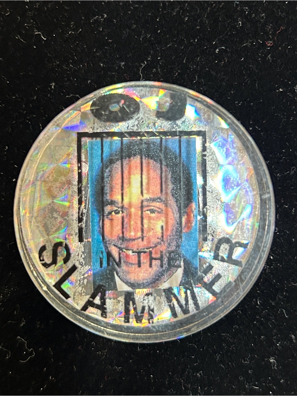 Vintage 1990s O.J. Simpson “In The Slammer” #32 Holographic POG Slammer